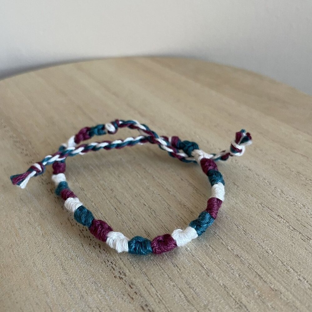 Deva Bracelet, anklet, trendy, comfortable, tie, embroidery thread, woven, gift,